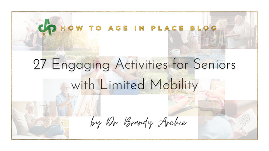 27 Engaging Activities for Seniors with Limited Mobility cover page on AskSAMIE.com