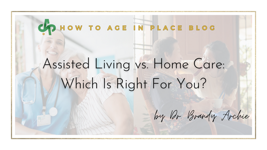 Assisted Living vs. Home Care: Which Is Right For You? blog cover page on AskSAMIE.com