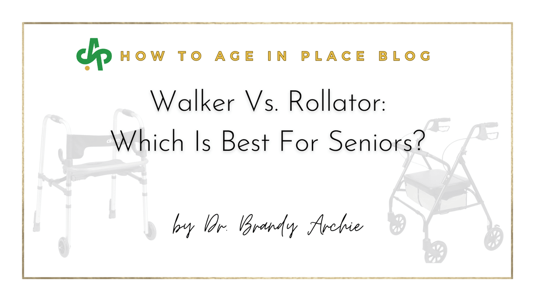 Walker Vs Rollator: Which Is Best For Seniors? - AskSAMIE: Answers for Accessibility