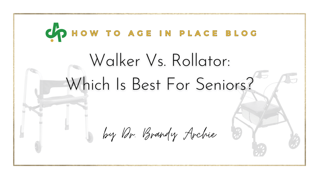 Walker Vs Rollator: Which Is Best For Seniors? - AskSAMIE: Answers for Accessibility