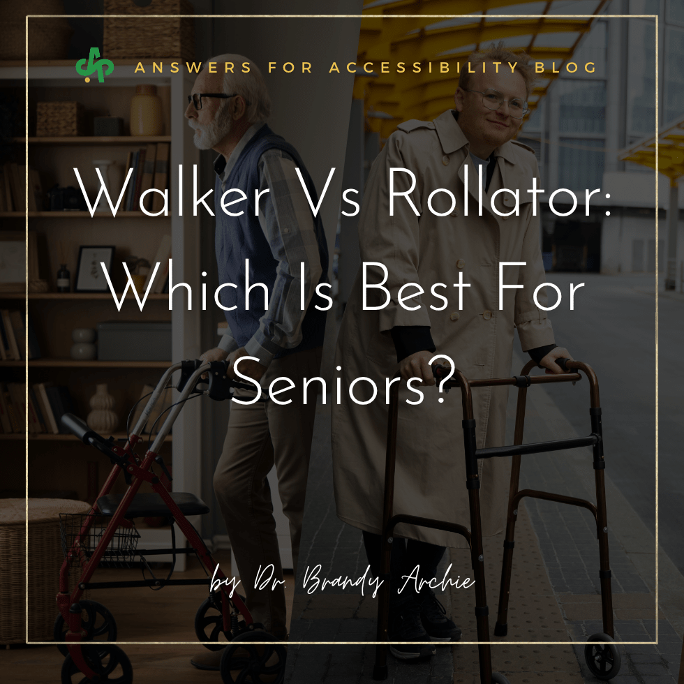 Walker Vs Rollator: Which Is Best For Seniors? - AskSAMIE: Answers for Accessibility