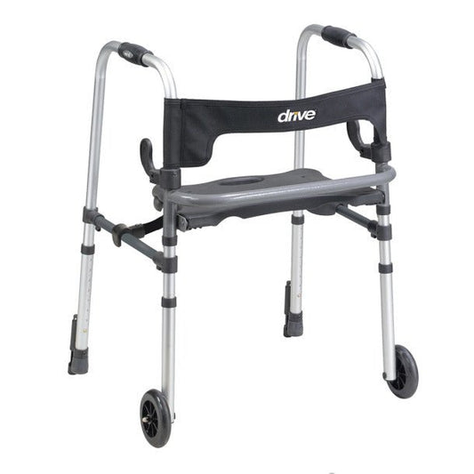 2 Wheeled Walker with Seat | Clever - Lite Adult Walker Drive Medical - AskSAMIE: Answers for Accessibility