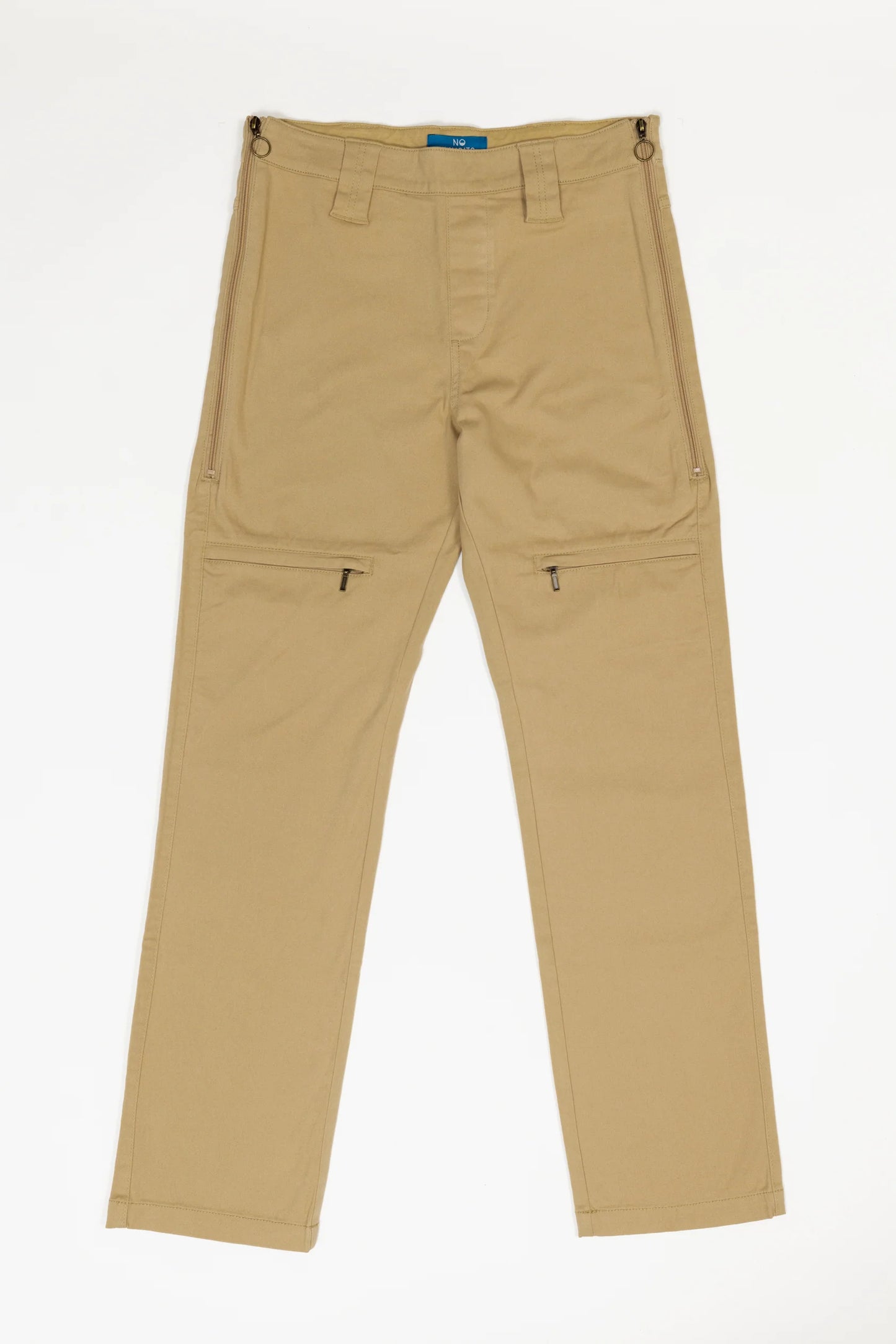 No Limbits khaki adaptive wheelchair pant front