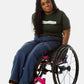 No Limbits woman with wheelchair pant on a wheelchair