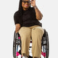 No Limbits woman with wheelchair pant on a wheelchair