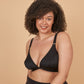 Easy-On Mobility Bra | Springrose® woman wearing black bra from AskSAMIE