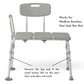 Tub bench extenders work on Medline tub transfer bench models that look like this