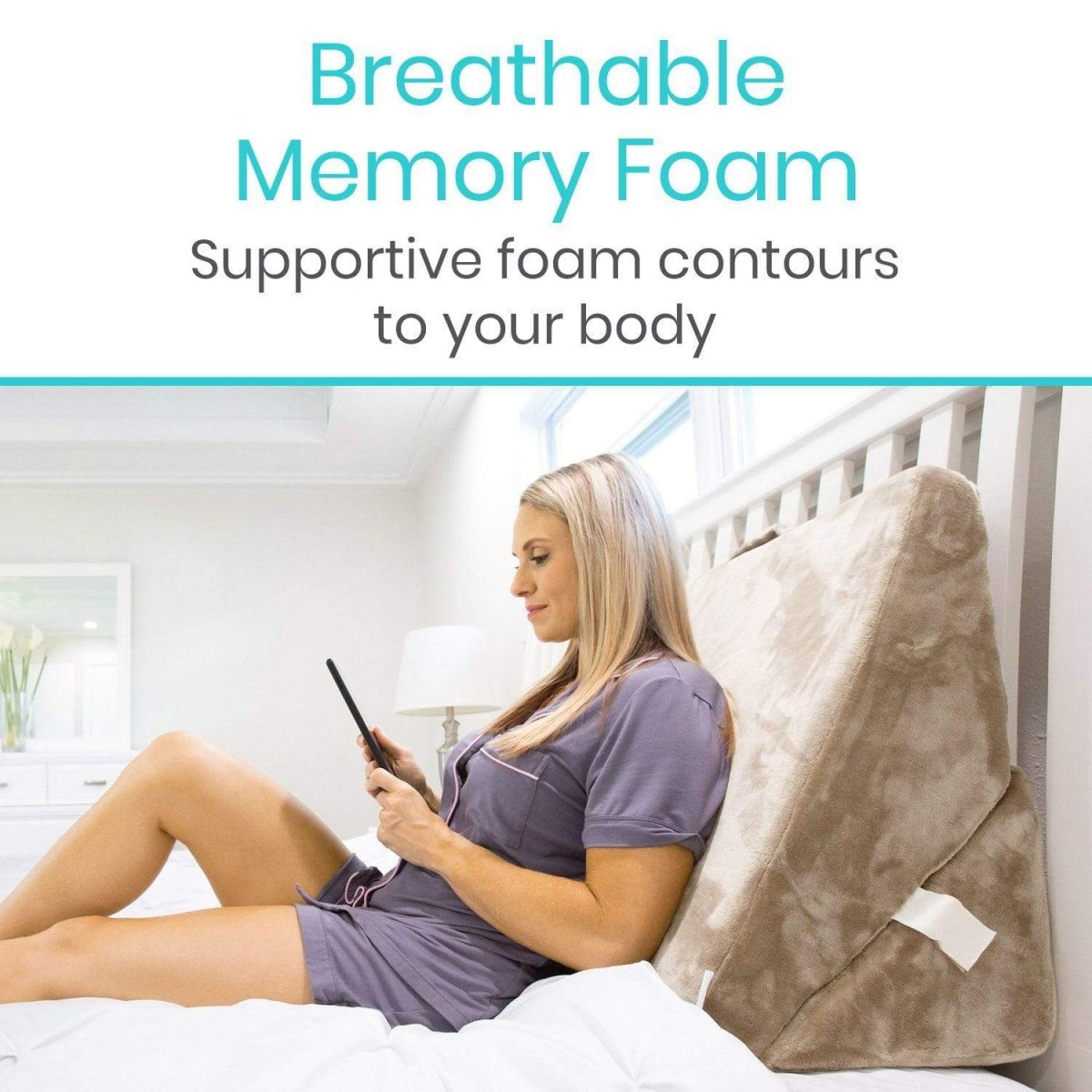 4 in 1 Bed Wedge for Better Breathing and Elevation Vive Health - AskSAMIE: Answers for Accessibility