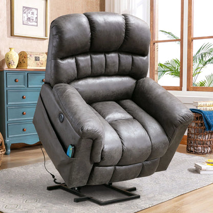 Power Lift Chair Recliner | Large | by Latitude Run Grey in front recline from AskSAMIE