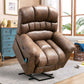 Power Lift Chair Recliner | Large | by Latitude Run Brown  in front recline from AskSAMIE