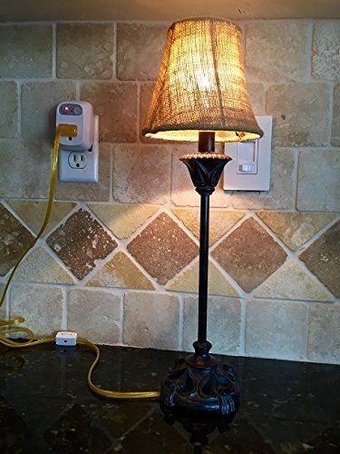 Auto Shut Off Safety Outlet plugged in with lamp on wall outlet from AskSAMIE