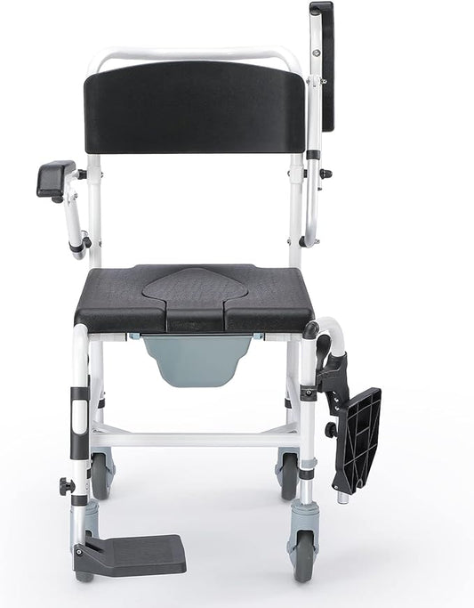 Drop Arm Rolling Commode Shower Chair from AsklSAMIE