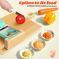 Adaptive One-Handed Cutting Board With Spikes
