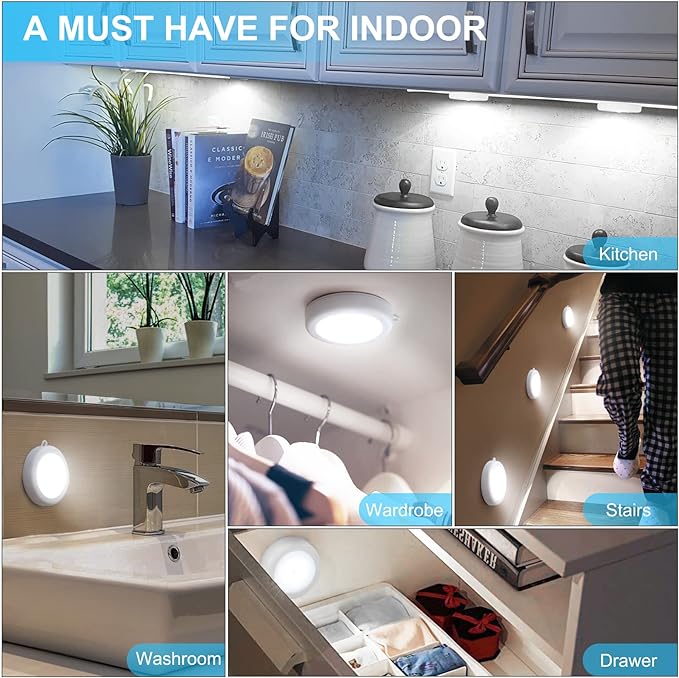 Motion Sensor Battery Operated Night Lights