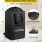 Laundry backpack dimensions: 24 x 13 x 13 inches with a 6 inch drawstring extension, folds flat for storage.