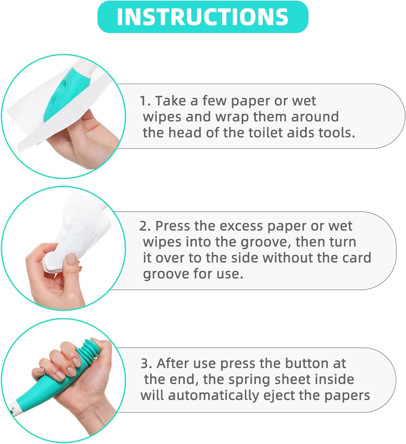 Long Reach Comfort Wipe how to use instructions from AskSAMIE