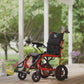 Lightweight Folding Power wheelchair on a patio from AskSAMIE