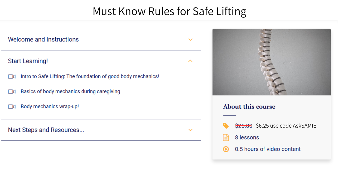 Video Training: Must know Rules for Safe Lifting