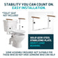 Toilet Safety Rails with Adjustable Height – No-Leg Design for Seniors