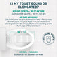 Raised Toilet Seat with Handles – Soft-Close, 3-Inch Riser for Seniors