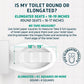 Raised Toilet Seat with Handles – Soft-Close, 3-Inch Riser for Seniors