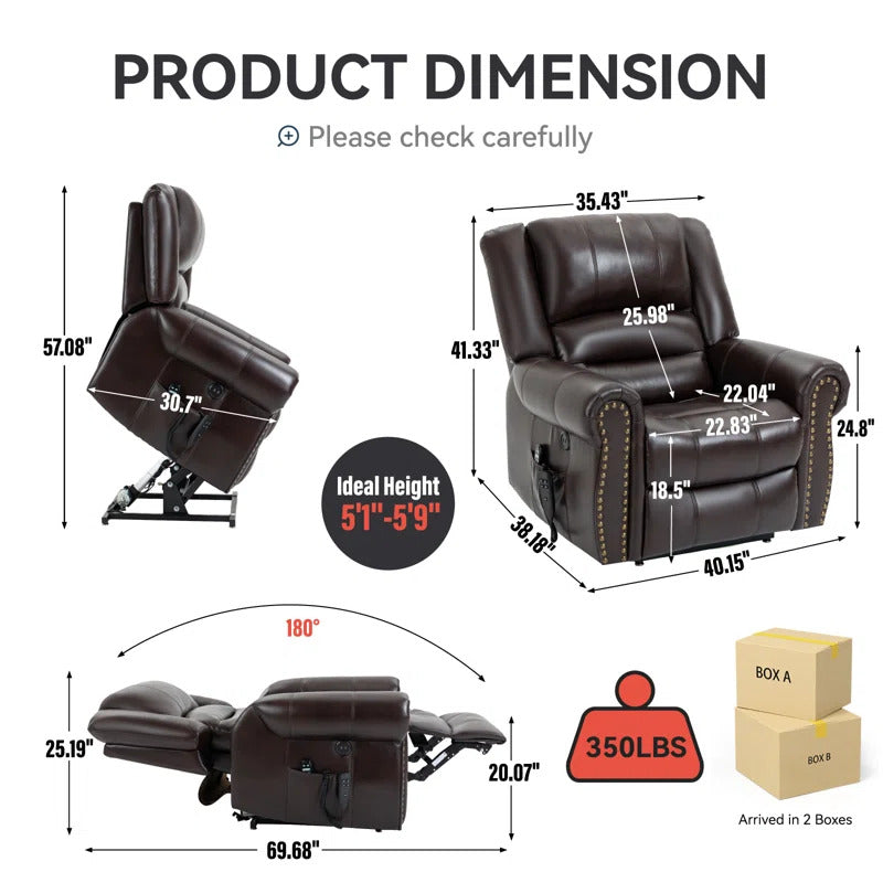 Power Lift Chair Recliner | Mid-Sized | by Red Barrel Studio