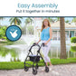 Rollator with 6" Wheels