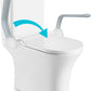 flip up toilet rails on toilet