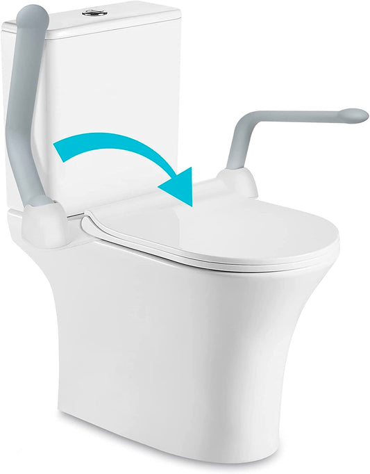 flip up toilet rails on toilet