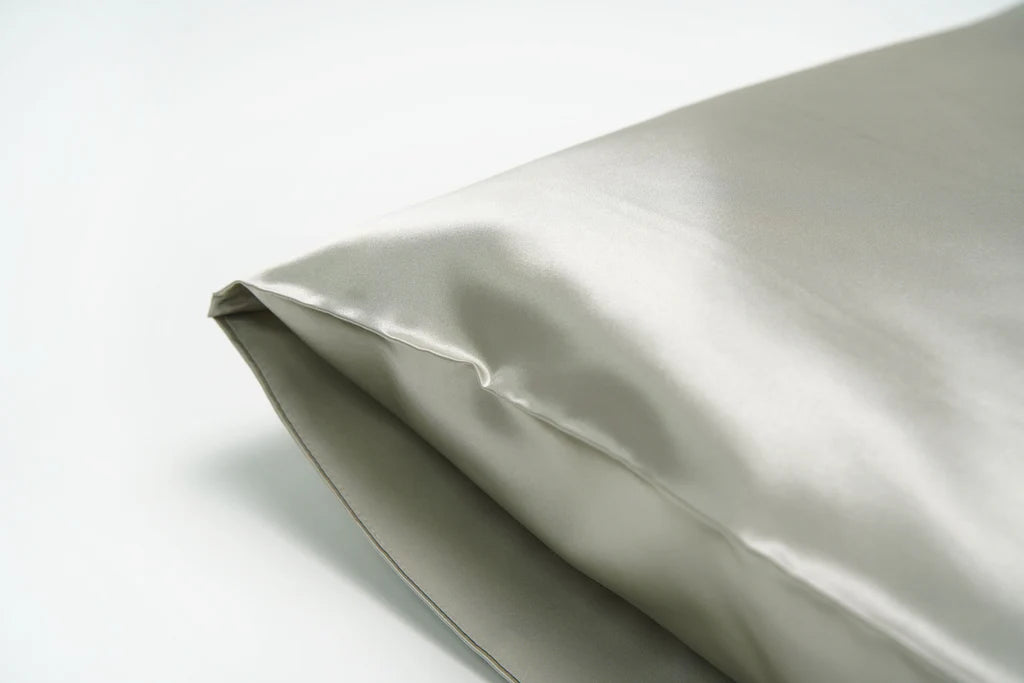 gray pillowcase