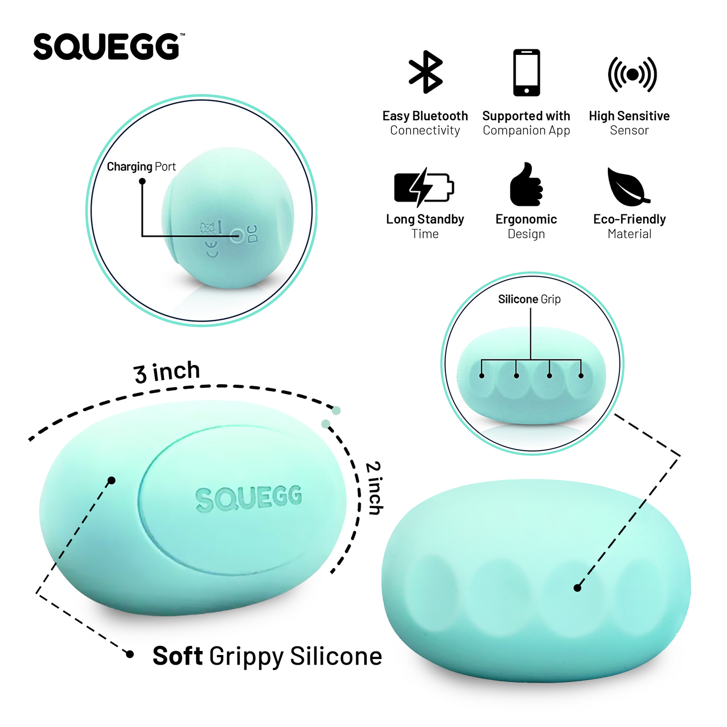 up close view of squegg