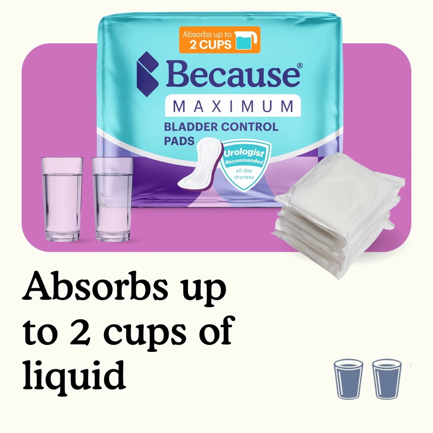 Because Premium Pads for Women | Maximum