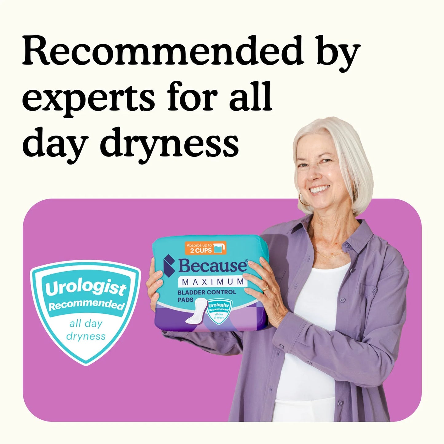 Because Premium Pads for Women | Maximum