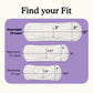 Because Premium Pads for Women | Overnight size differences and absorbency from overnight, maximum and moderate