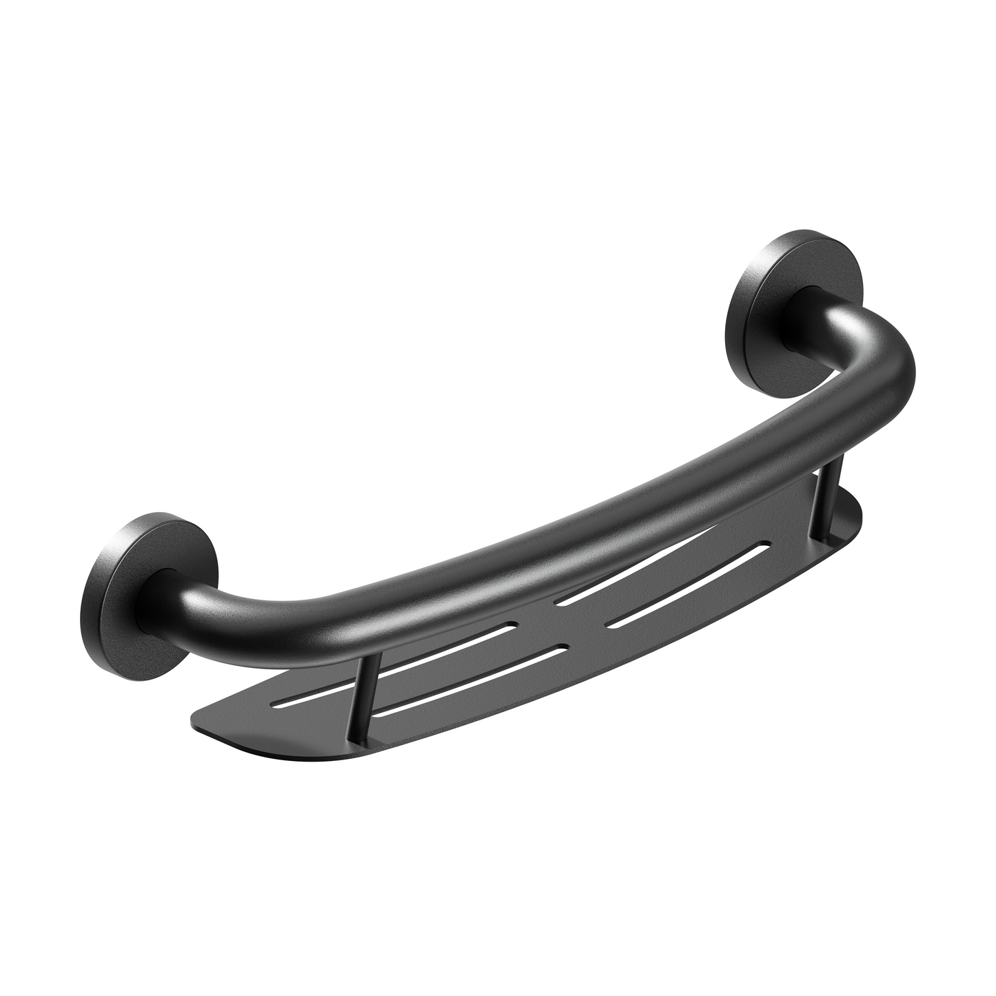 shampoo shelf grab bar black