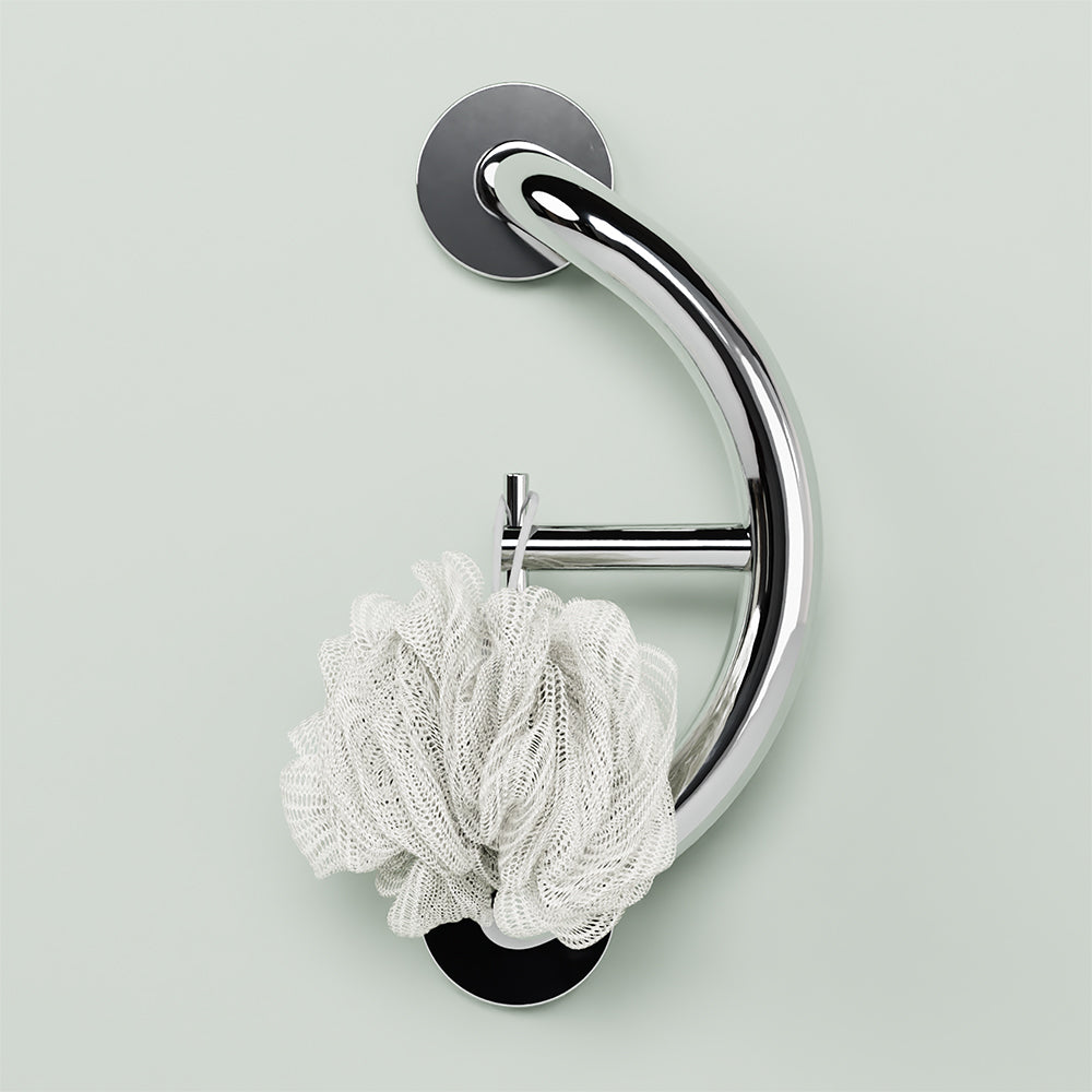 Towel and Robe Hook on wall chrome