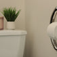 Toilet Paper Holder Grab Bar brushed nickel on wall