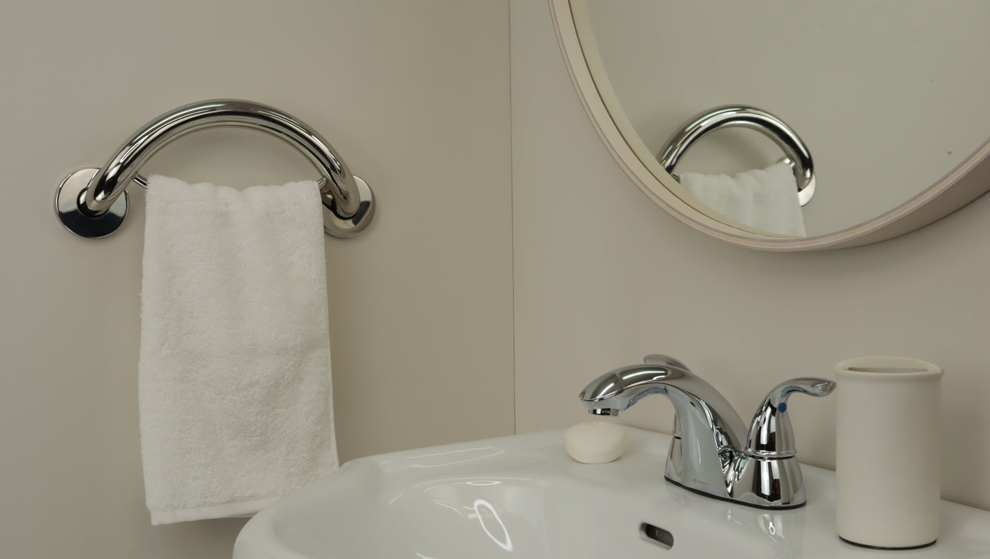 Towel Ring Grab Bar on wall