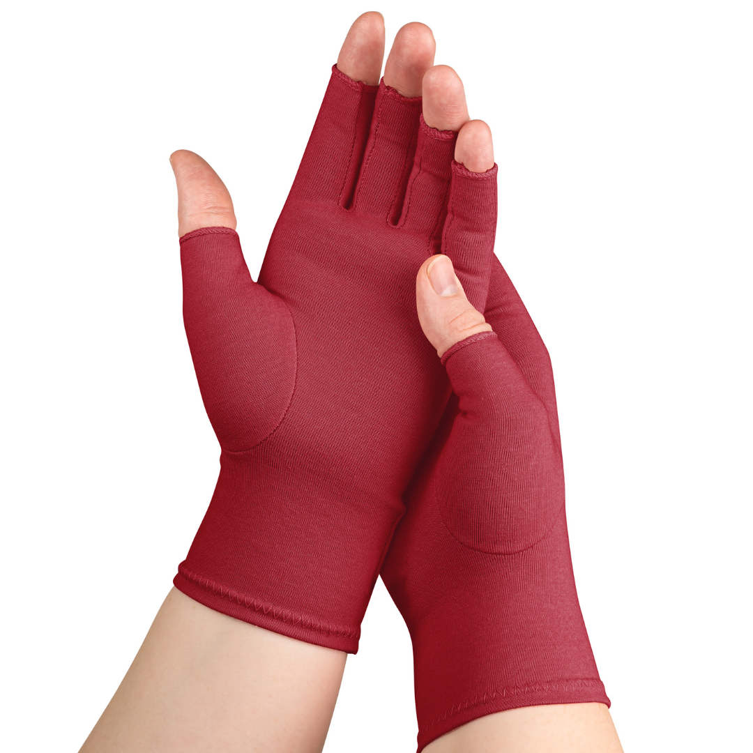 Compression Gloves by Grace & Able from AskSAMIE in red