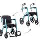 both configurations of Rollz Motion wheelchair and rollator
