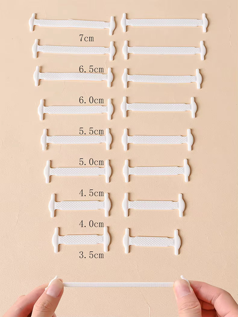 Elastic Shoelace Bands each bands with their sizes
