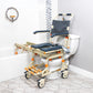Tub Buddy over the bath set up in toilet from AskSAMIE