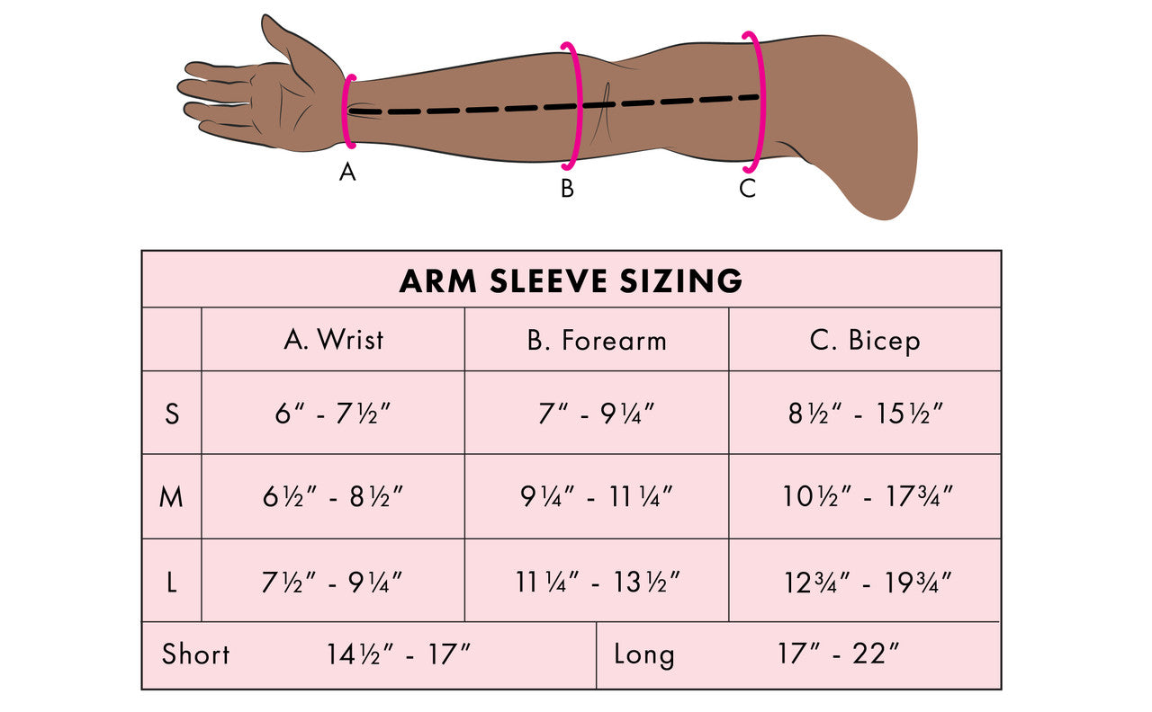 Compression Arm Sleeve for Lymphedema and Swelling | Onyx Arm Sleeve