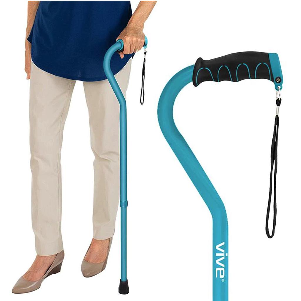 Vive single point cane in teal found at AskSAMIE.com