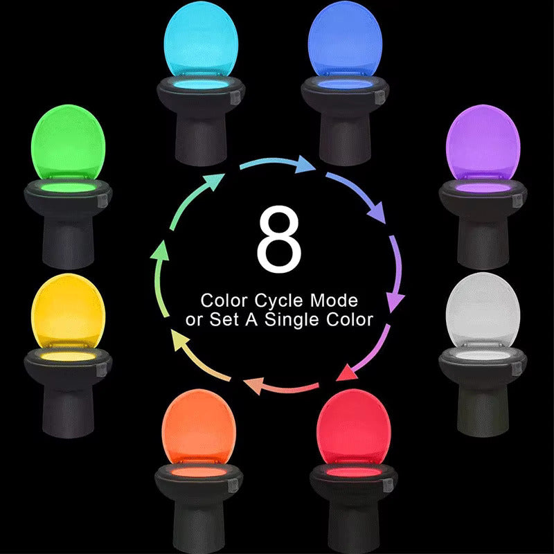 Toilet Bowl Light with 8 color cycles options from AskSAMIE