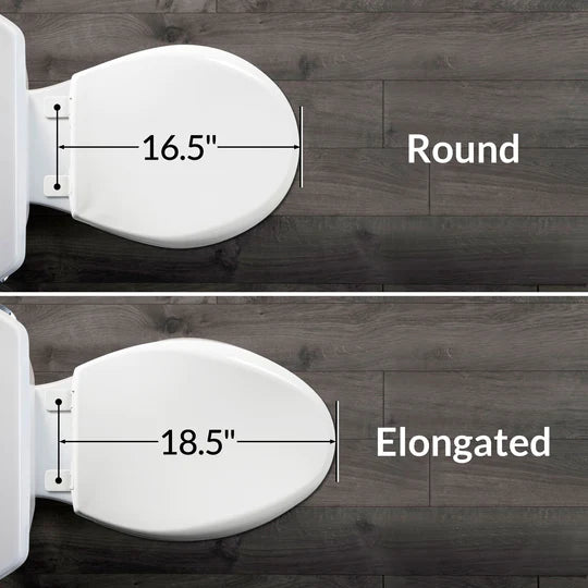 Bolted Toilet Seat Riser with Arms - Elongated