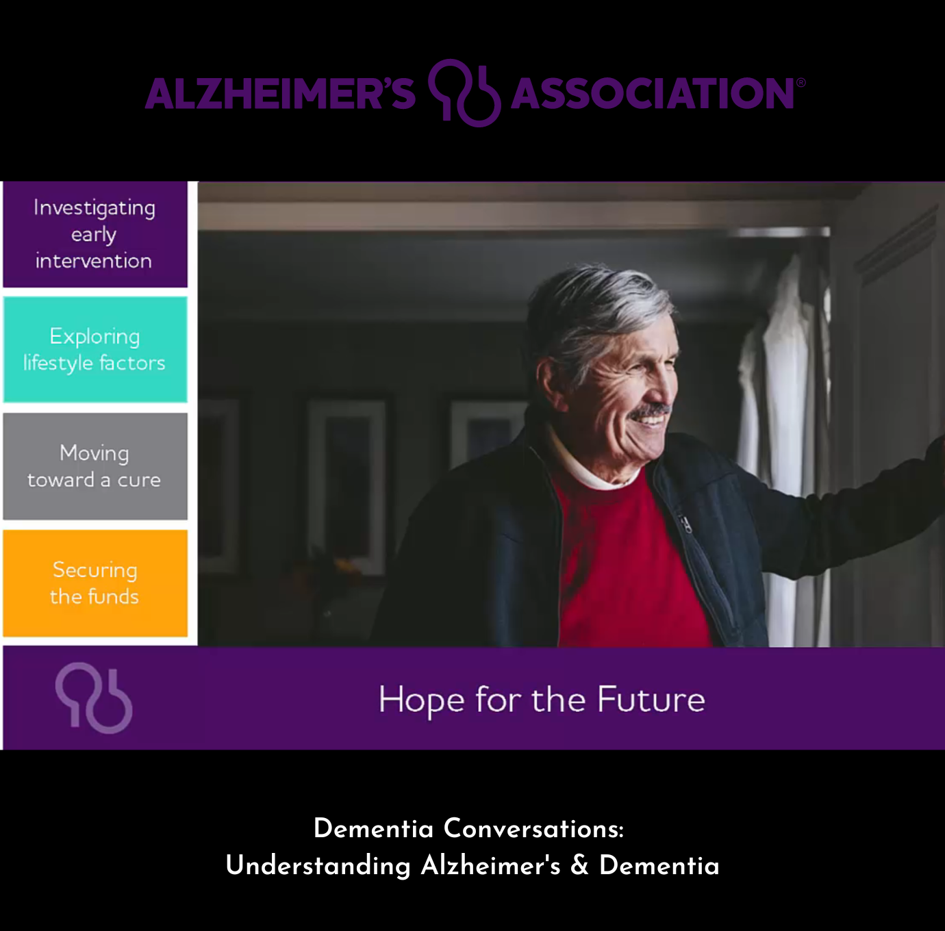 Picture of man with topics associated in Free Video Training: Understanding Alzheimer's & Dementia.