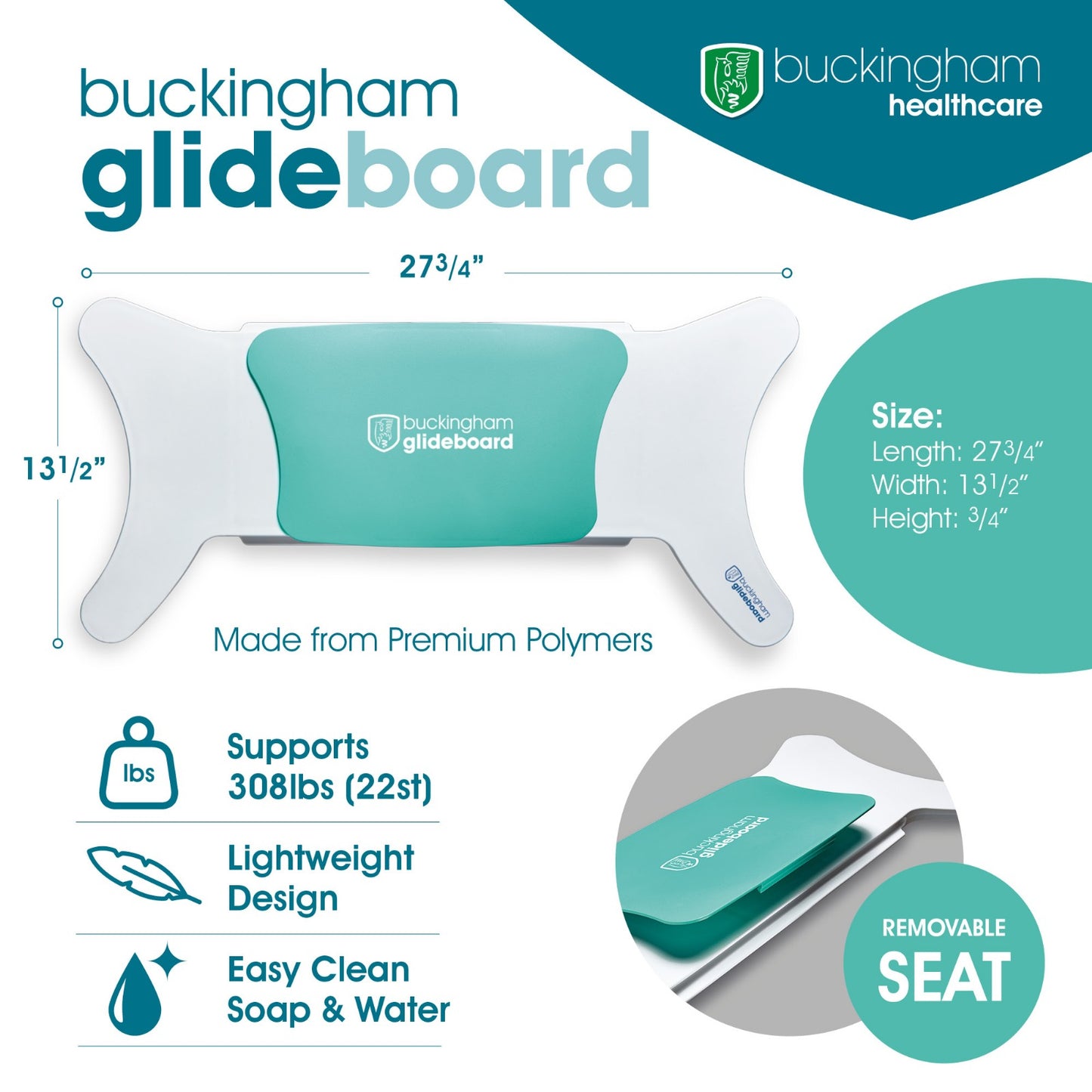 Buckingham Glideboard with product details and specifications from AskSAMIE