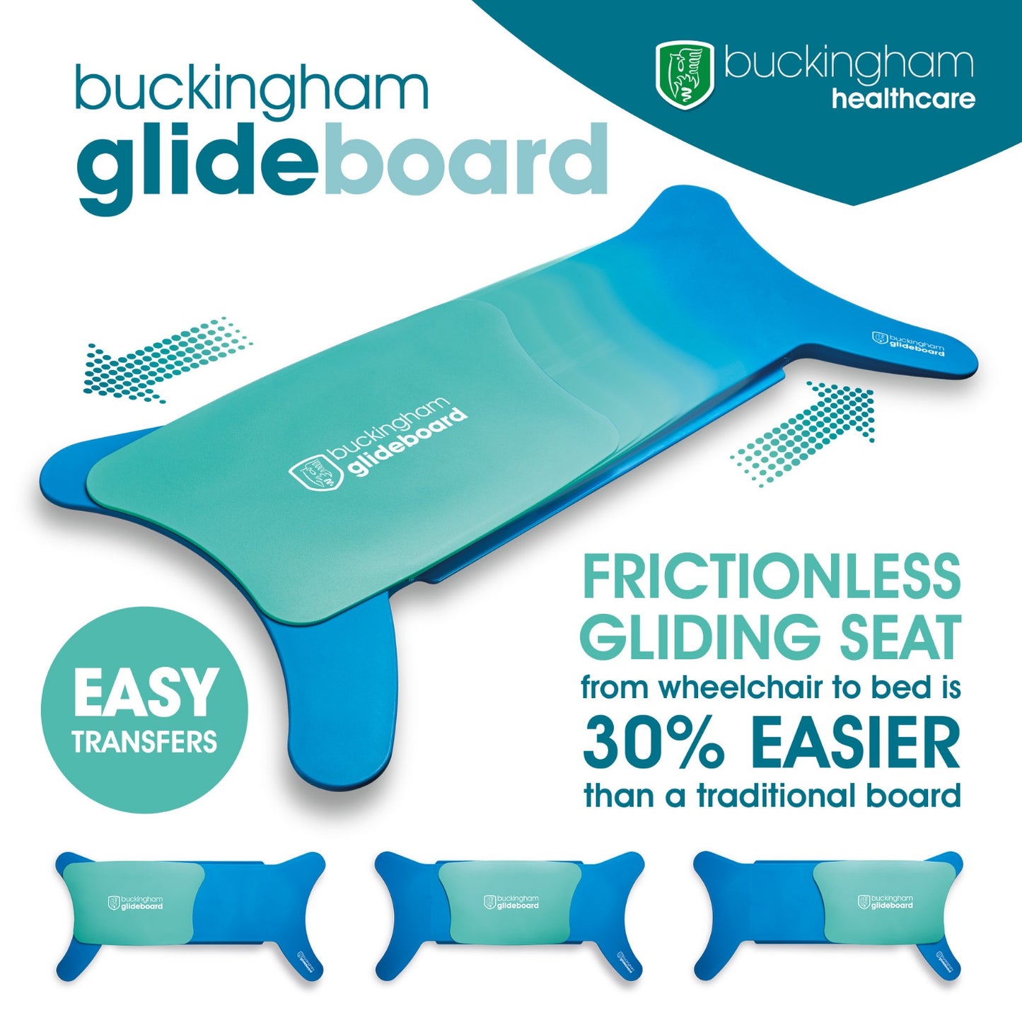 Buckingham Glideboard with branding and features from AskSAMIE