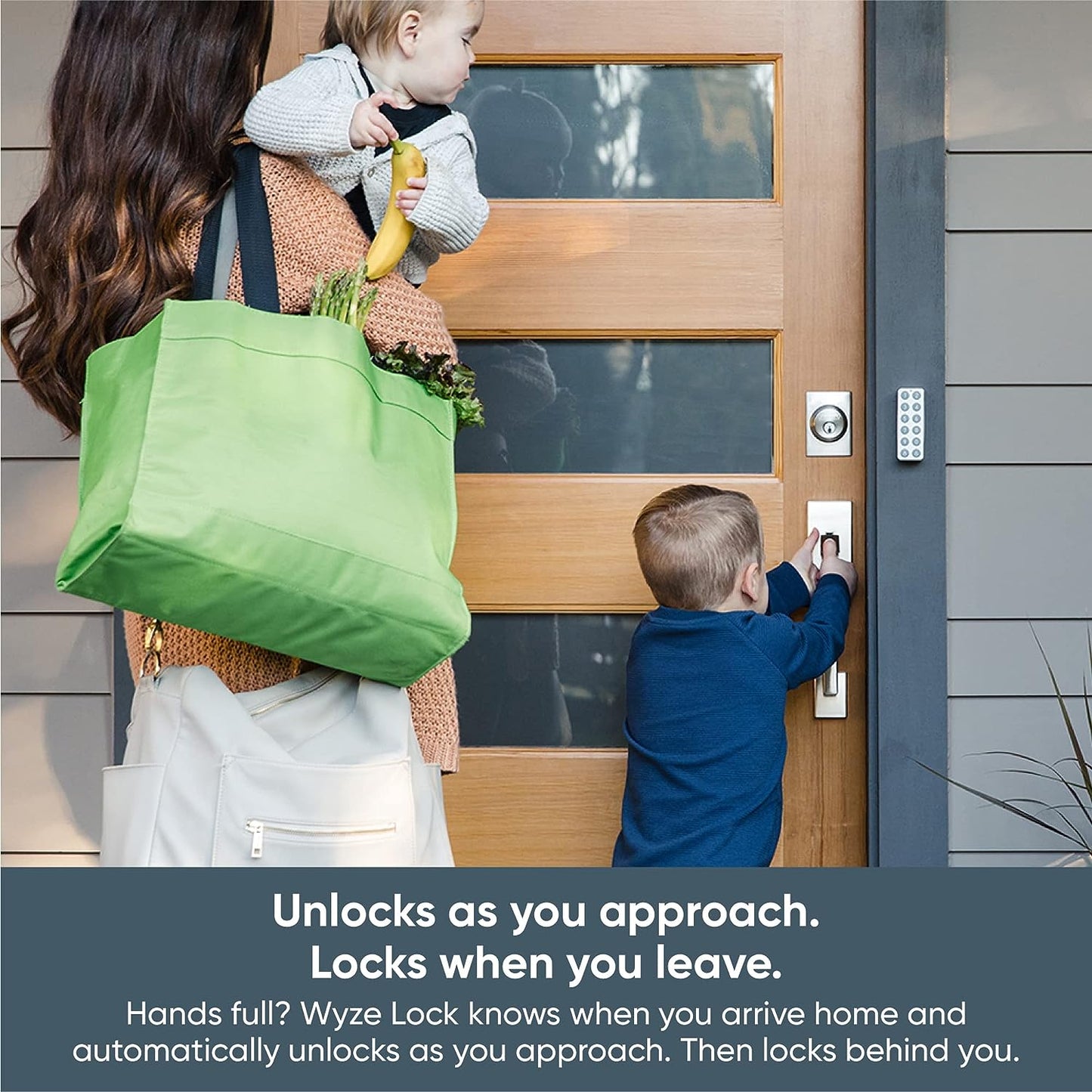 Unlocks as you approach and locks when you leave. Wyze smart lock solutions for aging in place | AskSAMIE